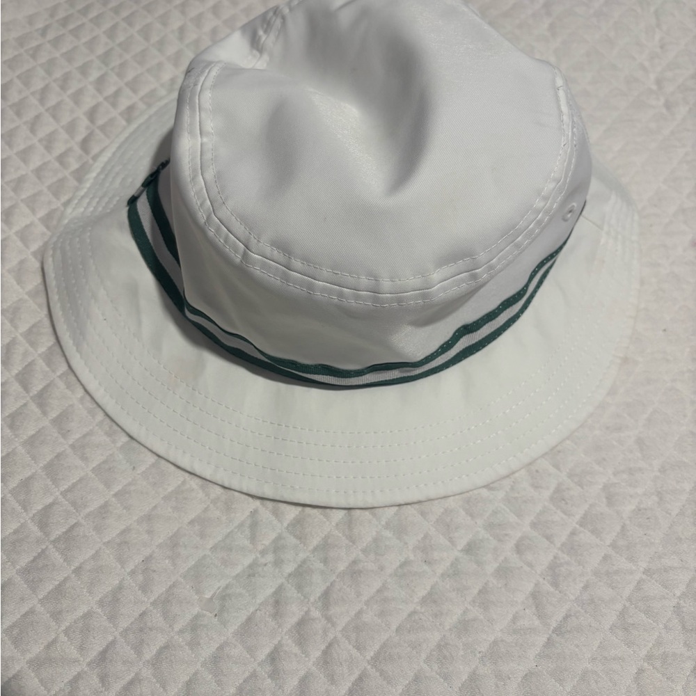 Imperial White Bucket Hat With Green Band Size XL - Picture 3 of 5